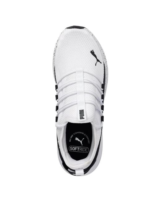 PUMA White Softride Carson 2 Pulse Speckled Sneakers for men