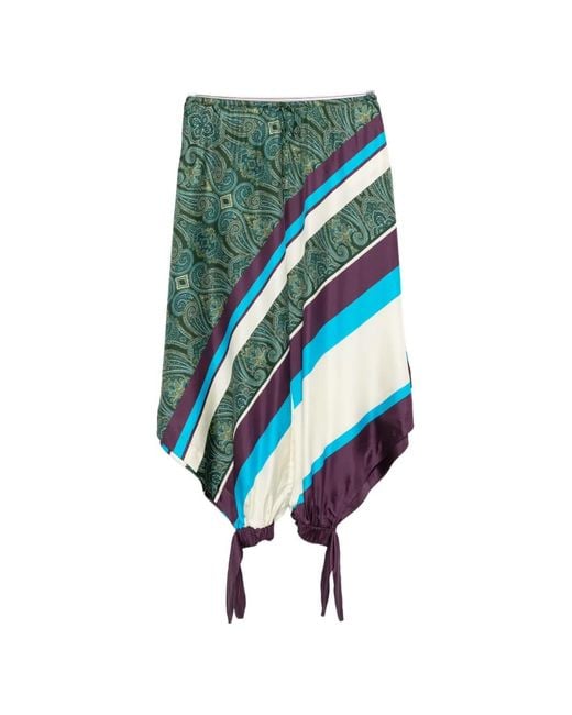 ALÉMAIS Blue Joni Paisley-Print Tapered Trousers