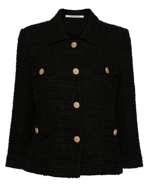 Tagliatore Black India Tweed Jacket