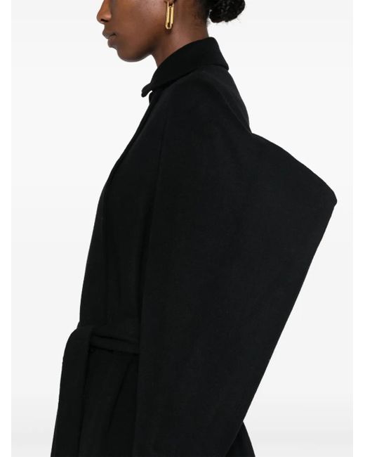 KENZO Black Double-Breasted Coat