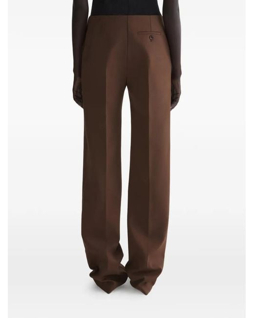 Mugler Brown Straight Trousers