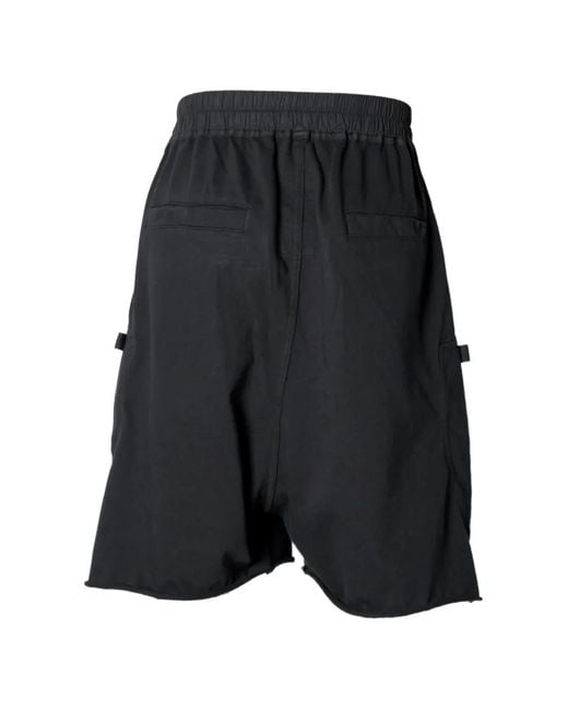 Rick Owens Zip-Detail Bauhaus Pods Shorts in Black for Men | Lyst