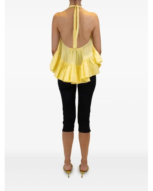 Azeeza Yellow Plath Blouse