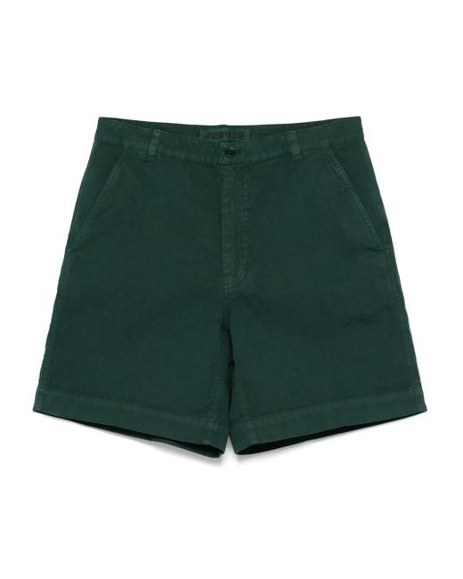 Aspesi Green Slub Shorts for men