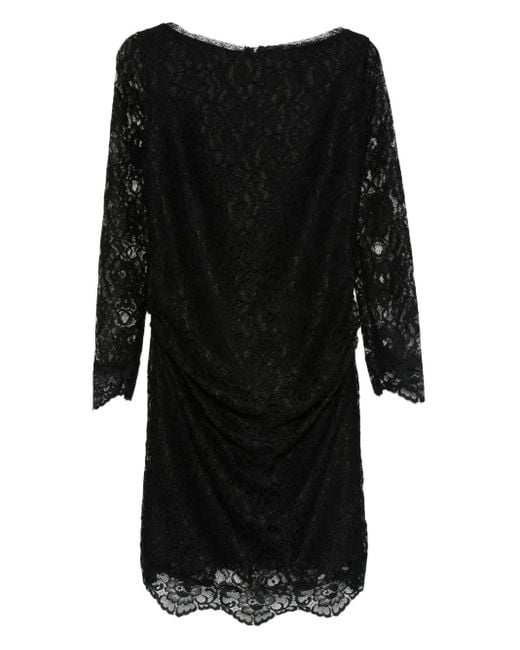 Vestido midi con encaje La Petite Robe Di Chiara Boni de color Black