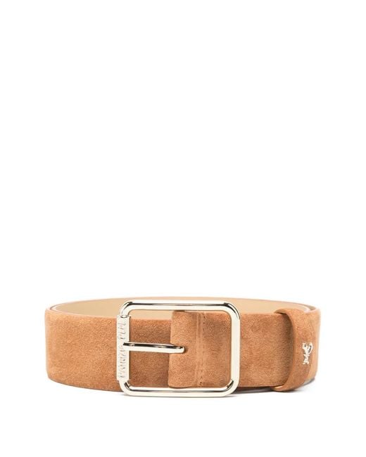 Patrizia Pepe Brown Suede Buckle Belt