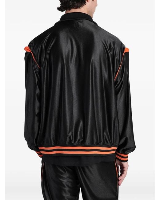 Needles Black Zip-Up Bomber Jacket for men