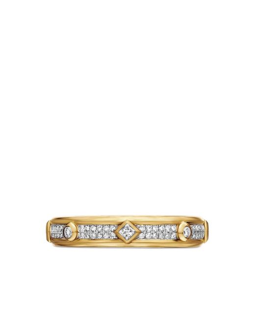 David Yurman Metallic 18Kt Modern Renaissance Diamond Ring (4Mm)