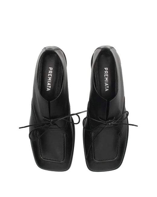 Premiata Black Leather Loafers