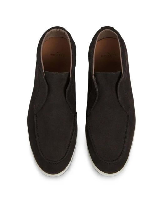 Hackett Brown Almond-Toe Boots for men