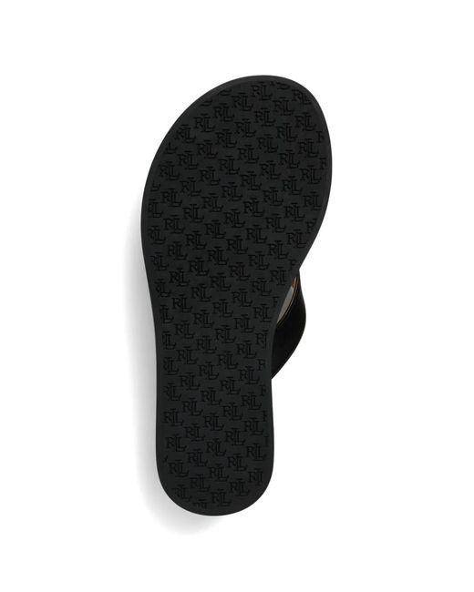 Polo Ralph Lauren Black Logo Platform Slides