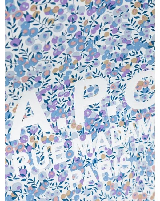 A.P.C. Blue Lou Rue Madame 2.0 Tote Bag