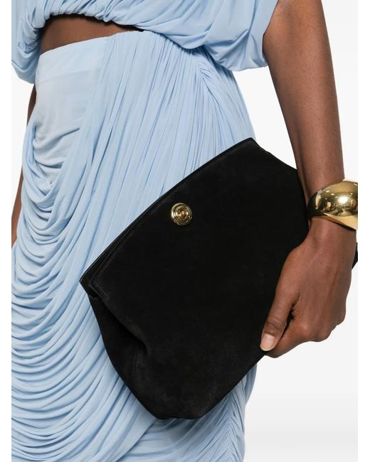 Liffner Black Pushlock Clutch