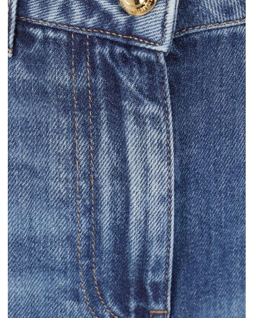 Elisabetta Franchi Blue Zip Shorts