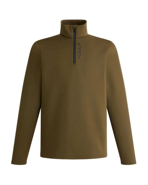 Fusalp Green Timothy Zip-up Top for men