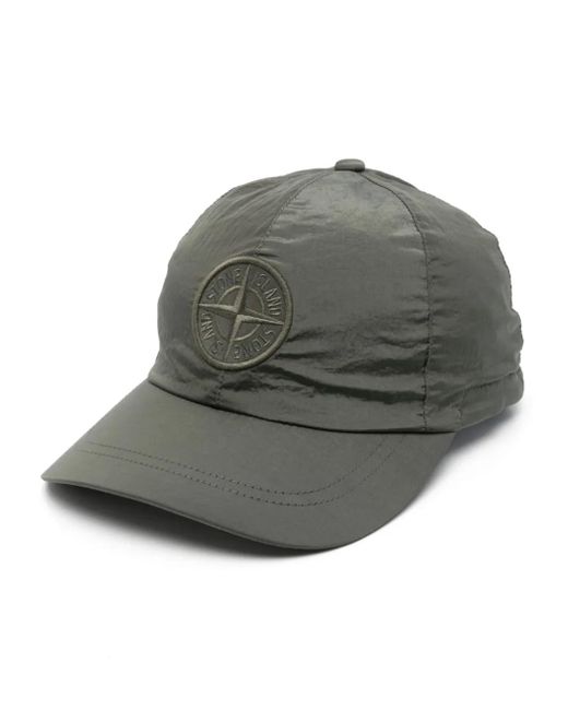 Cappello Con Applicazione Compass di Stone Island in Gray da Uomo