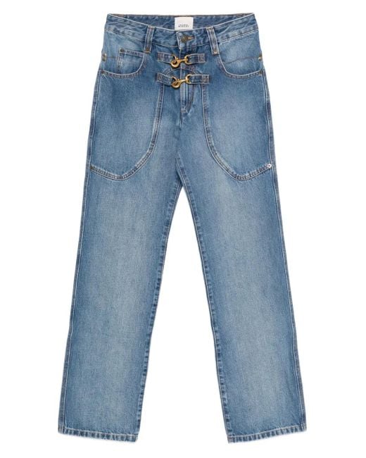 Vaqueros con bolsillos de parche Isabel Marant de color Blue