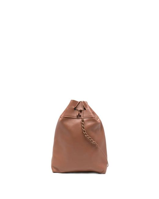 Forte_forte Brown Sac À Bandoulière À Lien De Resserrage