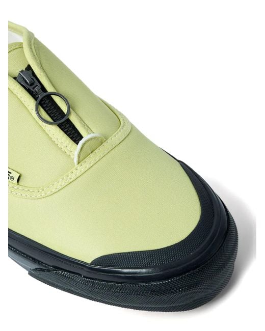 メンズ Vans フロントジップ ラウンドトゥ スニーカー Green