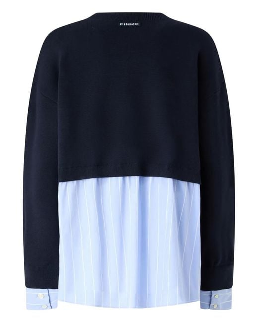 Pinko Blue Layered Top