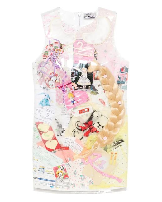 Ashley Williams White Treasures Mini Dress