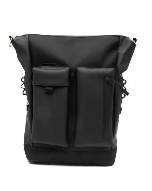 Rains Black Otaru Backpack