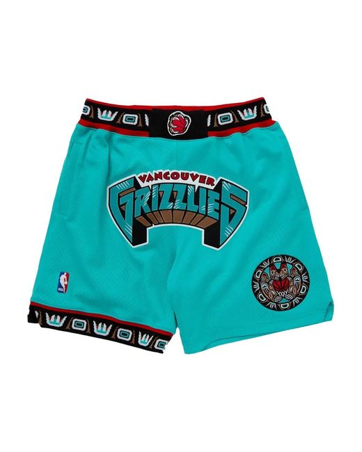 Mitchell & Ness Blue X Just Don Nba Vancouver Grizzlies 1995-1996 Authentic Shorts for men