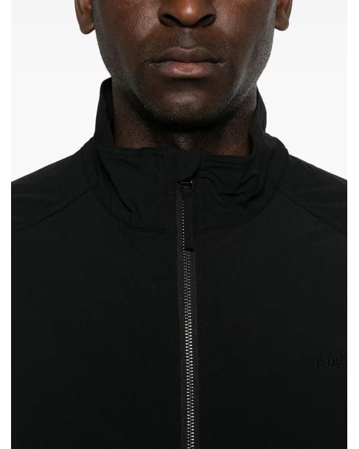 Forét Black Stream Track Jacket for men