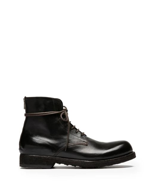 Officine Creative Black Bulla Dd 102 Boots for men