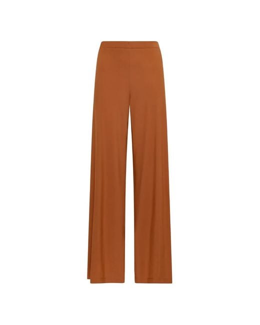 Maliparmi Brown Soft Jersey Trousers