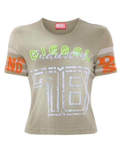 DIESEL Gray 't-uncusl' T-shirt With Logo,
