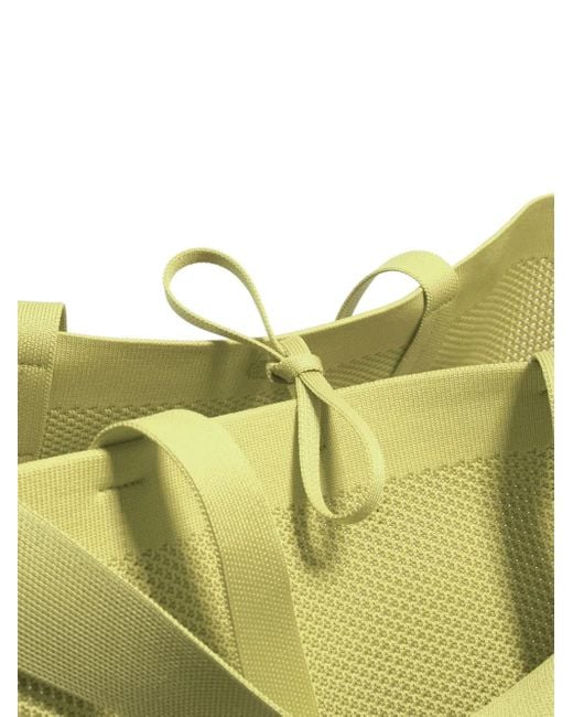 Bimba Y Lola Yellow Large Chihuahua Knit-Mesh Tote Bag