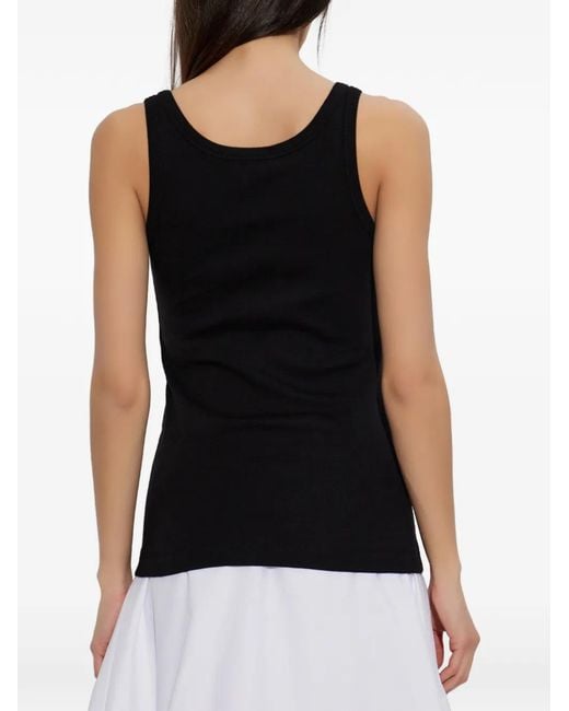 By Malene Birger Black Débardeur Dali À Logo Brodé