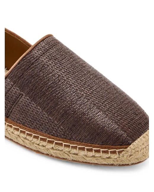 Espadrilles Con Inserti di Brunello Cucinelli in Brown da Uomo
