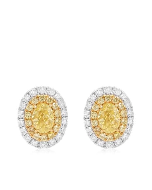 HYT Jewelry Metallic 18Kt Diamond Earrings