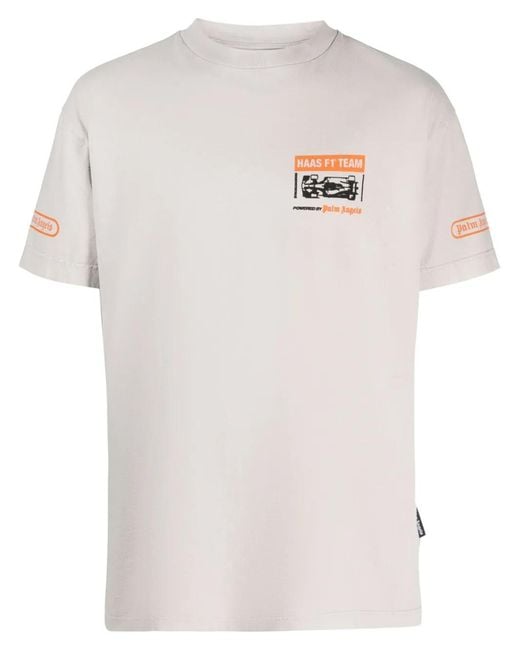 Palm Angels White X Haas Moneygram Las Vegas F1T Team T-Shirt