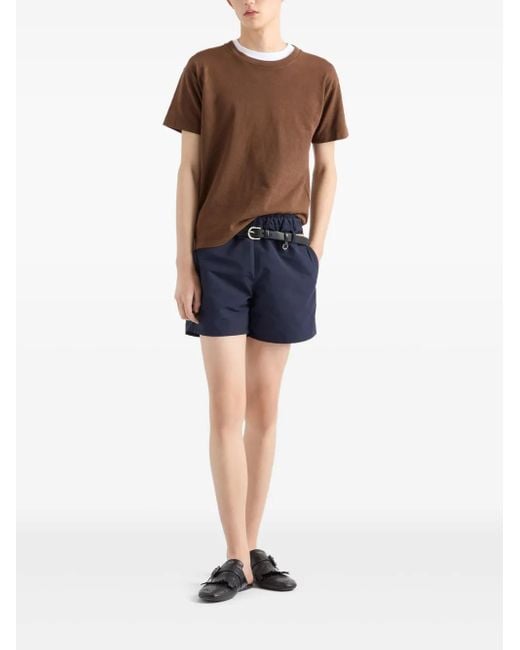 Prada Blue Technical Swim Shorts for men