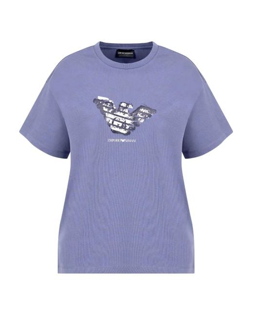Emporio Armani T-Shirt Met Logo in het Blue