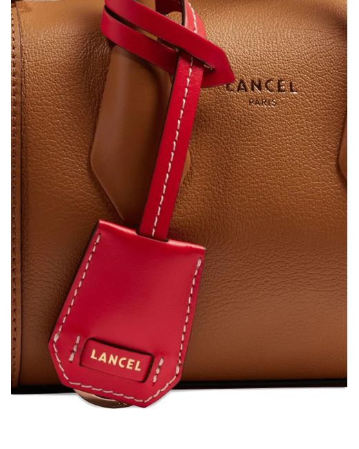 Lancel Brown Leather Top-Handle Tote Bag