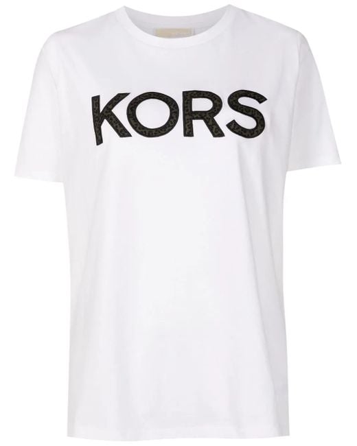 Michael Kors アニマルプリント Tシャツ White