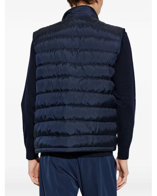 Paul & Shark Blue Quilted Zip Jacket for men
