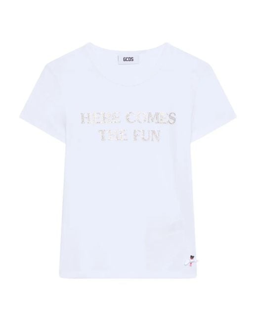 Gcds White Polly Pocket Bling T-Shirt