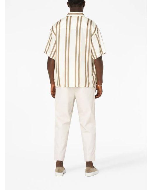 Chemise En Soie À Rayures John Elliott pour homme en coloris White