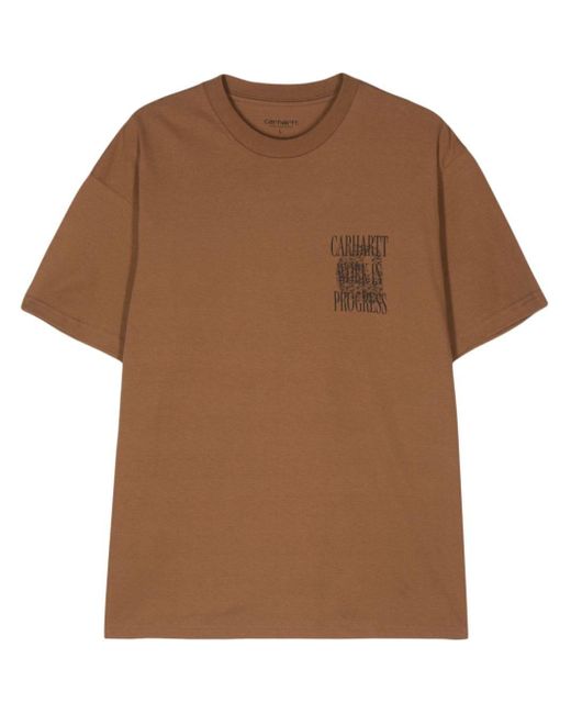Carhartt Brown Always A Wip T-shirt for men