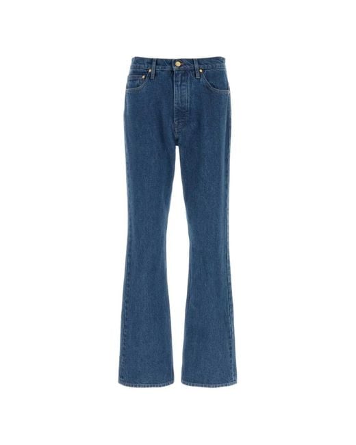 Jil Sander Blue Button-Fastening Jeans for men