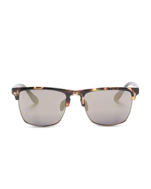 Superdry Gray Rectangle-Frame Sunglasses for men