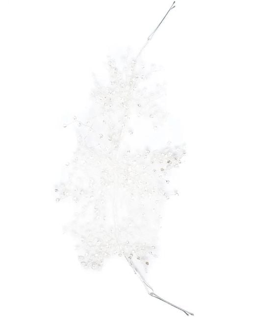 Atu Body Couture White Bead And Pearl Embellishment Hair Accessory