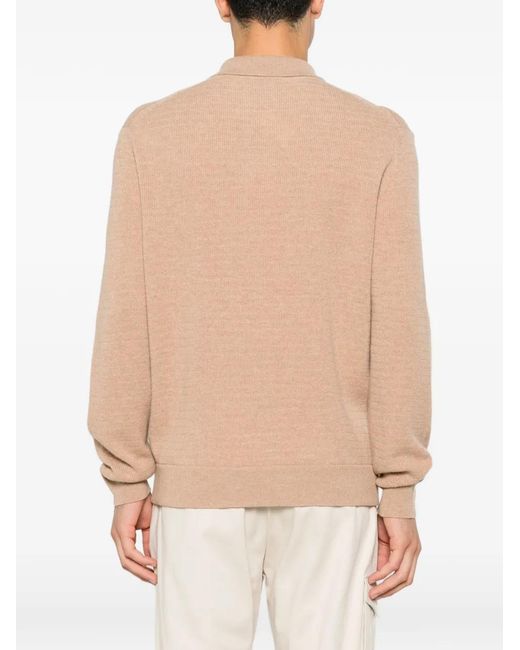 Canali Natural Half-Zip Polo Shirt for men