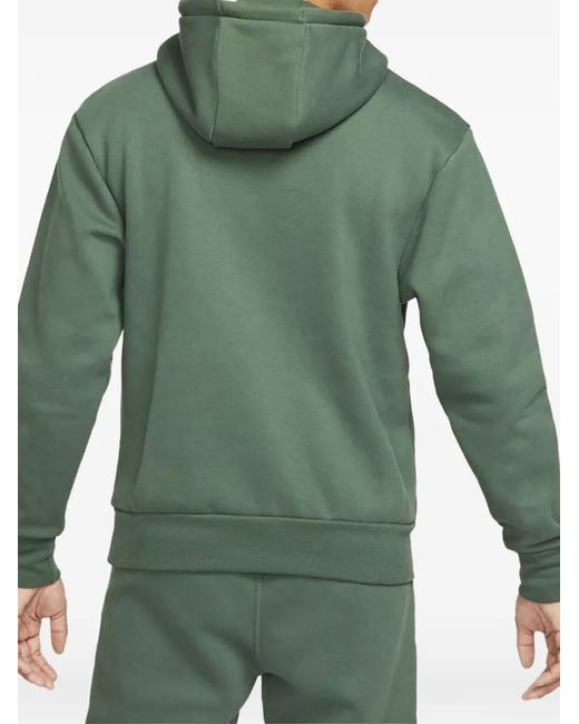 Nike Green X Psg Hooded Logo-Patch Hoodie for men