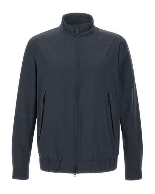 Peuterey Blue Zip-Up Bomber Jacket for men